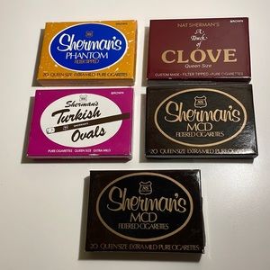 Nat Sherman Cigarette Boxes